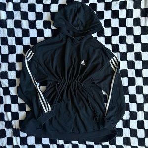 Adida’s Women's Essentials Maternity 3-Striped Hoodie Size Large